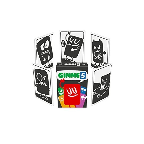 GIMME 5 Jeu de cartes familial pour jeunes enfants – Tout le monde peut jouer, tout le monde peut gagner.