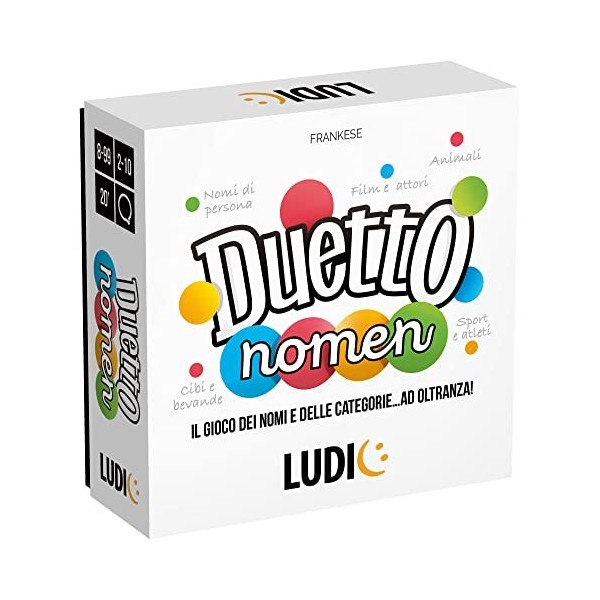 Ludic, Duetto Nomen, Le Jeu des Noms Et des Catégories…À Oltranza!,It55423, 8-99 Ans