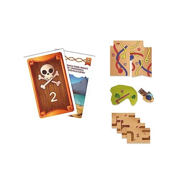 Clementoni Galileo Escape Game Junior - Lîle des pirates - Jeu Escape pour enfants à partir de 6 ans - Jeu de société & jeu 