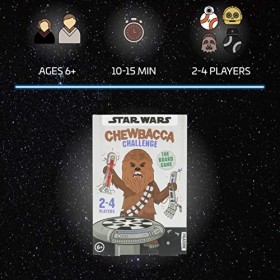Paladone Chewbacca Challenge Jeu questionnaire – Produit sous Licence Officielle Star Wars, Trivia Game, doré
