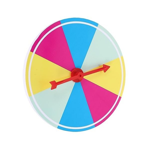 Gadpiparty Plateau Tournant Fournitures De Fête Roue Jeu Prop Prix en Plastique Roue Roue De Jeu Roue De Tombola Roue du Comm