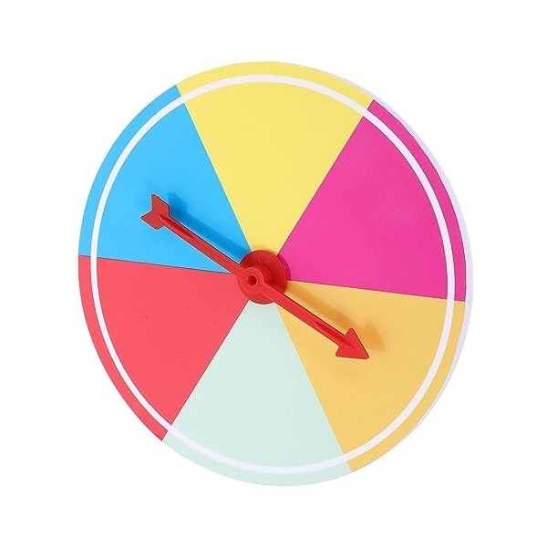 Gadpiparty Plateau Tournant Fournitures De Fête Roue Jeu Prop Prix en Plastique Roue Roue De Jeu Roue De Tombola Roue du Comm