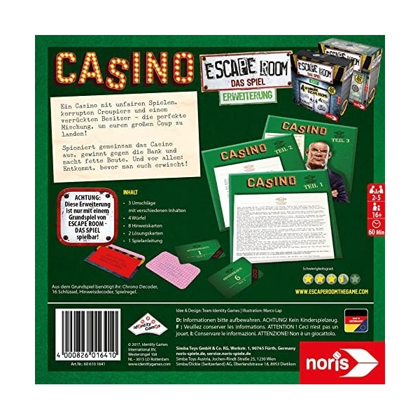 Noris Compatible Escape Room Casino | 606101641