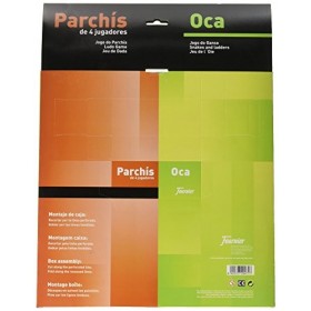 Fournier 521111 Parchis et Oca Plateau de Jeu Multicolore 33&nbsp;x 33&nbsp;cm