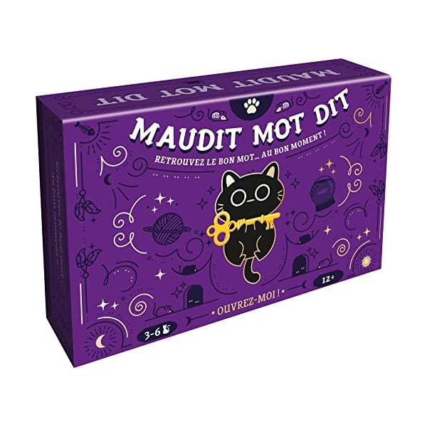 Asmodee Cocktail Games - Maudit Mot Dit - Jeu de société - Jeu dambiance - A partir de 12 Ans - 3 à 6 Joueurs - 30 Min