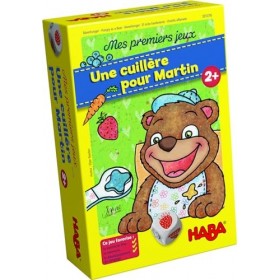 HABA - Mes Premiers Jeux – Une cuillère pour Martin - Jeu de société Enfant - Jeux de mémoire et dadresse - Stimule Le langa
