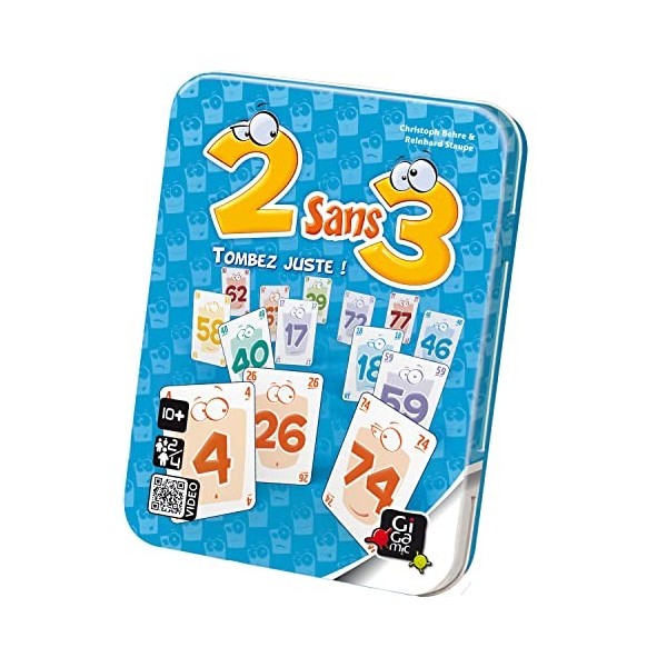 Gigamic- Jeu de Cartes-2 sans 3, AMDEU