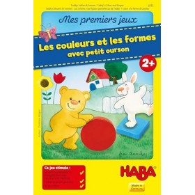 HABA 5975 - Mes premiers jeux - Les couleurs et les formes avec petit ourson Fabriqué en Allemagne 