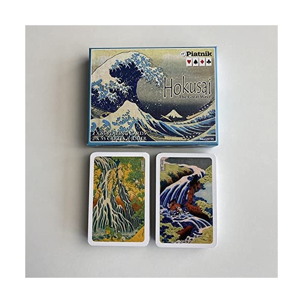 Piatnik- Hokusai Jeu Cartes 2x55, 2287