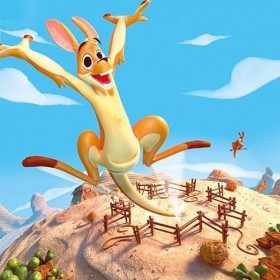 Megableu- Mega Bleu | KANGOU’WAOU | Jeu d’Action et réflexe | A partir de 4 Ans | De 2 à 4 Joueurs | 678143