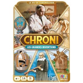 Blackrock Games CHRONI - Les Grandes Inventions - on The Go Editions Jeu de société - Jeu de société Histoire - 1 à 6 Joueurs