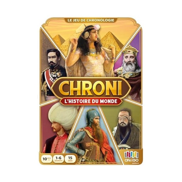 CHRONI - Histoire du Monde - Nelle édition - on The GO Edition - Jeu de société - Jeu Histoire - 1 à 6 Joueurs.