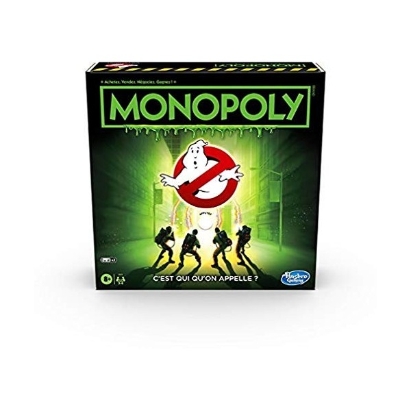 Monopoly : édition Ghostbusters S.O.S Fantômes pour Enfants, dès 8 Ans