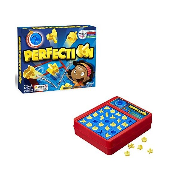 Jeu préscolaire Perfection pour enfants à partir de 5 ans, pièces et formes qui sautent, pour 1 joueur ou plus