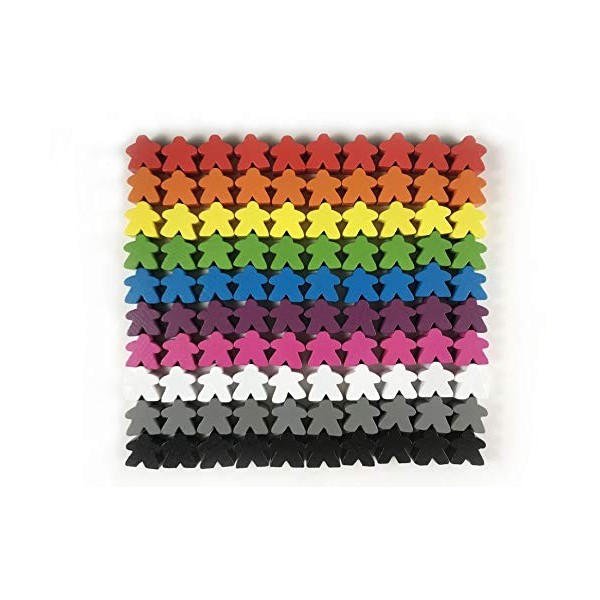 Apostrophe Games Accessoires de Jeu de Société Multicolores 100 Cubes en Bois 