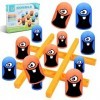 Gobblet Mampfer, Jeu déchiquier Gobblet Gobblers Line Up Gobblet Gobblers Board Game Toys Jouets interactifs pour la Petite 