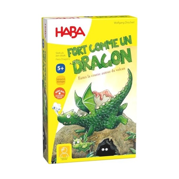 HABA Fort comme un dragon parcours et de mémoire-Jeu de société enfant-5 ans +, 003468
