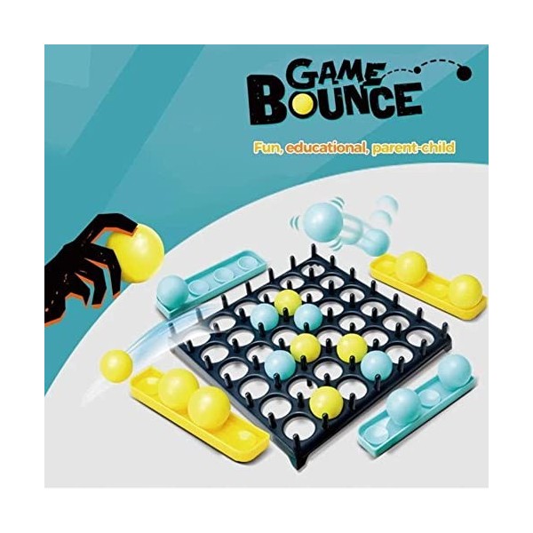 Game Bounce Jeu de fête Jeu de société Adulte Jeu à boire Beer Off Bounce Pong 2-4 joueurs