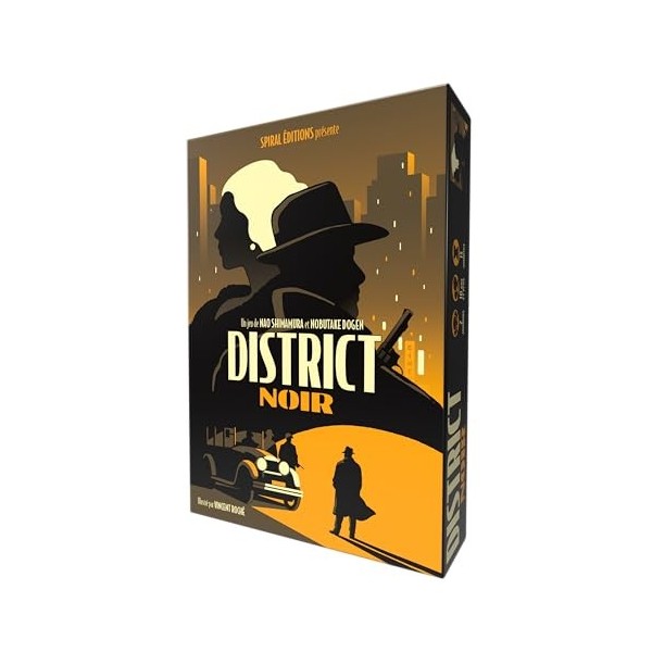 Spiral Editions - District Noir - Jeu à 2 Joueurs - Tactique et Malins