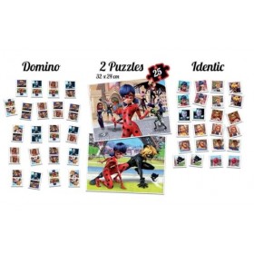 Educa - Miraculous Ladybug Superpack de 2 Jeux et 2 Puzzles: Jeu de Domino, Jeu de Identic et 2 Miraculous Ladybug Puzzle 17