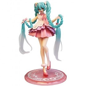 Figurine Anime Hatsune, Figure Hatsune avec Socle, Thème de la série Sakura Modèle Personnages Poupée Dessin Animé, Figurine 