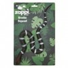 Zappi Co Figurine serpent à bandes réaliste – Serpent en caoutchouc élastique pour Halloween, apprentissage éducatif et farce