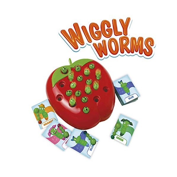Goliath Games- Wiggly Worms Jeux pour Enfants | À partir de 4 Ans | pour 2 à 4 Joueurs, 919207.006, Multicolore