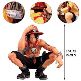 Hilloly Anime Figurine Ace,Pirates Figurine Animée PVC Décoration et Ornements de Collection Figure,One Thèmes Jouet Enfants 