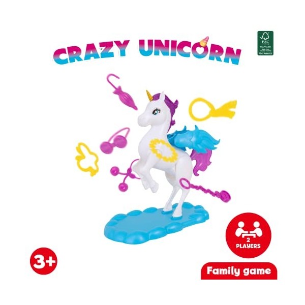 Wowow Toys & Games Bucking Unicorn Jeu de société Amusant pour Toute la Famille Parfait pour Les fêtes danniversaire, Les fê