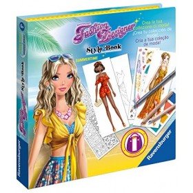 Ravensburger- Fashion Designer Style Book Magique été Jeu créatif, 18126 1, Multicolore