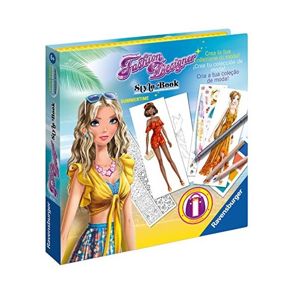 Ravensburger- Fashion Designer Style Book Magique été Jeu créatif, 18126 1, Multicolore