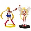 BESTZY Sailor Moon Action Figure Modèle, 2 pièces Sailor Moon Figure, Figurine articulée de la série Sailor Moon, Sailor Moon