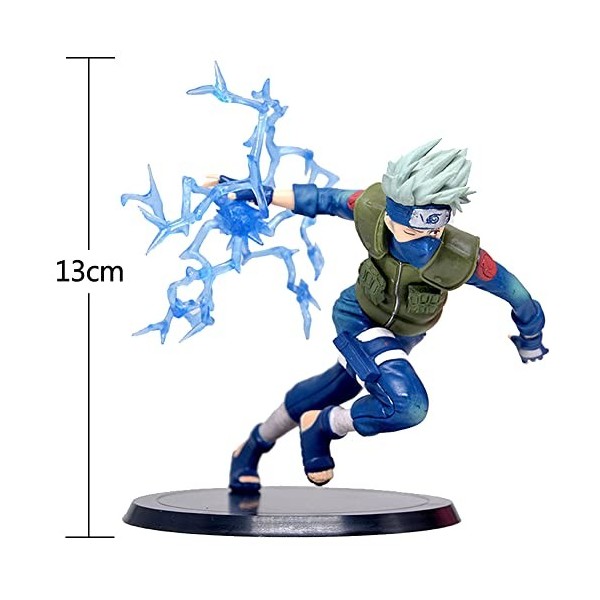 IFHDO Kakashi Action Figure,Lot de 1 Figurines Naruto en PVC, Modèle Personnages Poupée Dessin Animé, Naruto Statue Anime Col