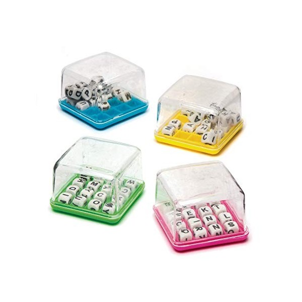 Baker Ross Mini-jeux de lettres, parfaits pour les pochettes-surprises amusantes pour enfant Lot de 4 