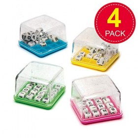 Baker Ross Mini-jeux de lettres, parfaits pour les pochettes-surprises amusantes pour enfant Lot de 4 