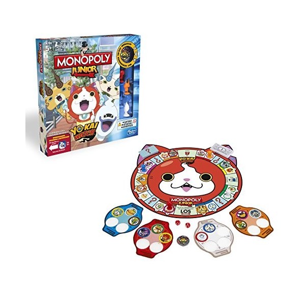 Hasbro Jeux b6494100 Yo-Kai Watch Monopoly Junior, Famille Jeu – Allemand