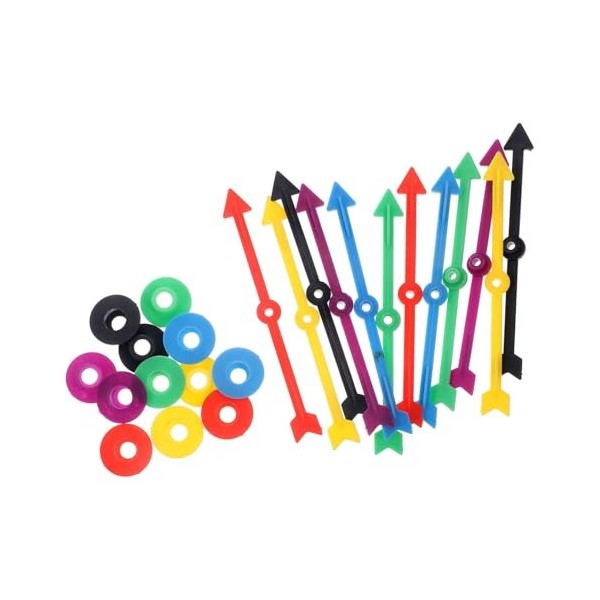 Alasum 12 Pièces Jouets Plateau Tournant Flèches Accessoires Flèches Rotatives Jeu Filateurs Jeu De Société Flèche Fileurs Re