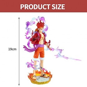 FYDZBSL One Piece Monkey D. Luffy Figure Anime Figurines Jouet Statue Modèle PVC Doll One Piece Action Figure Populaire Colle