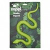 Zappi Co Figurine serpent réaliste verte en forme de feuille de bambou – Jouet en caoutchouc souple réaliste pour jeu de simu