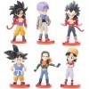 Super Saiyan Mini Figurine 8pcs Figurines Super Saiyan Gâteau Cake Topper Mini Figurine PVC Goku Personnages Figure pour Enfa