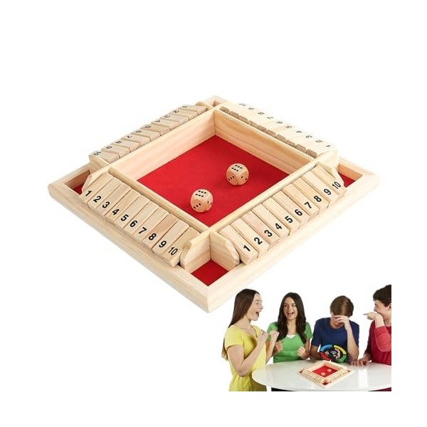 Tedious Fermez Le Jeu de la boîte - Jeux mathématiques en Bois,Jeux de Table pour Adultes, Famille, Salle de Classe, Maison, 