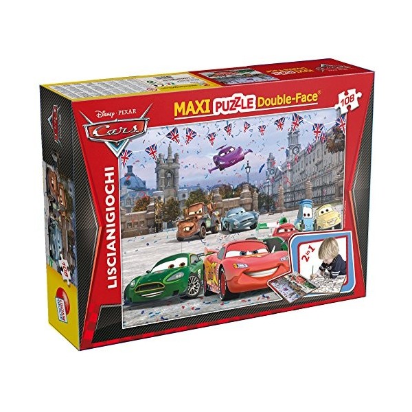 Lisciani Jeux 37216 – Puzzle DF Supermaxi Cars London, 108 pièces, Multicolore