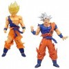 Goku Figurine, 2 Pièces Son Goku Jouet Super Sai-Yan Vegeta Anime Figurine Set, Vegeta Collectibles Jouet Animations Personna