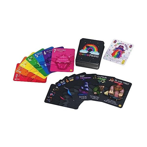 Rainbow Pirates - Jeu De Cartes - A partir De 7 Ans - 2 à 5 Joueurs - Version Italienne