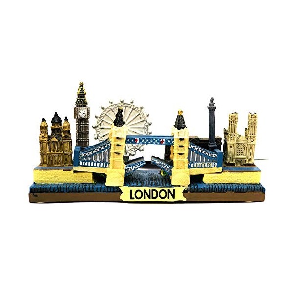 Figurine Statuette des Monuments de Londres Big Ben, Tower Bridge, etc