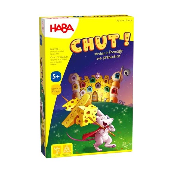 HABA Chut société Enfant-Un Jeu d’adresse et de Concentration-5 Ans et plus-307019, 307012, Coloré