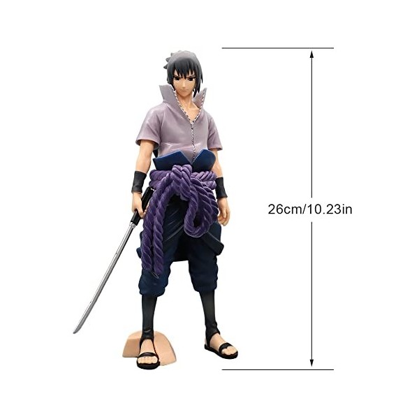 Naruto Figurine, Sasuke Figure Figurines daction Anime Naruto Shippuden Modèle de Personnage de Jouets Figurine Accessoires 