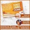 Stadt Land Honk® Lot de 2 jeux de société La ville et la rivière - 50 feuilles pour une expérience de jeu extra longue - Bloc