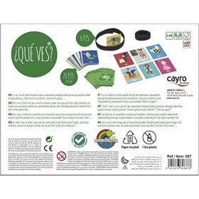 Cayro - Que Vois-tu ? - Jeu éducatif - Dès 5 Ans - Multicolore - Développe lattention et lobservation - Apprend en Jouant -