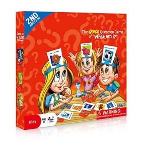 Qui Est-Ce? - Jeu de société de déduction -Jeu de Plateau Version, Jeu de Cartes de Questions Rapide pour Adultes et Enfants,